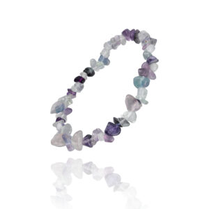 Bransoletka na gumce fluoryt