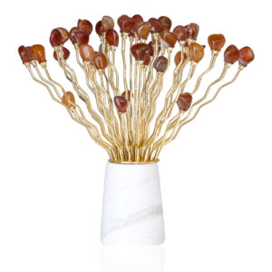 Dekoracja z kamieniami marmur agat Duży bukiet