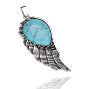 Zawieszka skrzydło z turkmenitem