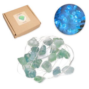 Girlanda świetlna LED na baterie z kryształami fluorytu