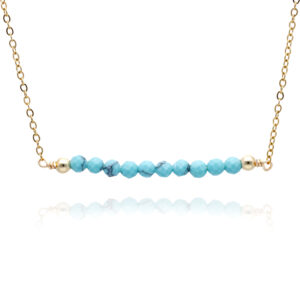 Naszyjnik z kamieniem turkmenit kuleczki