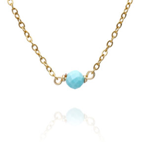 Naszyjnik z kuleczką z kamienia turkmenit kamień